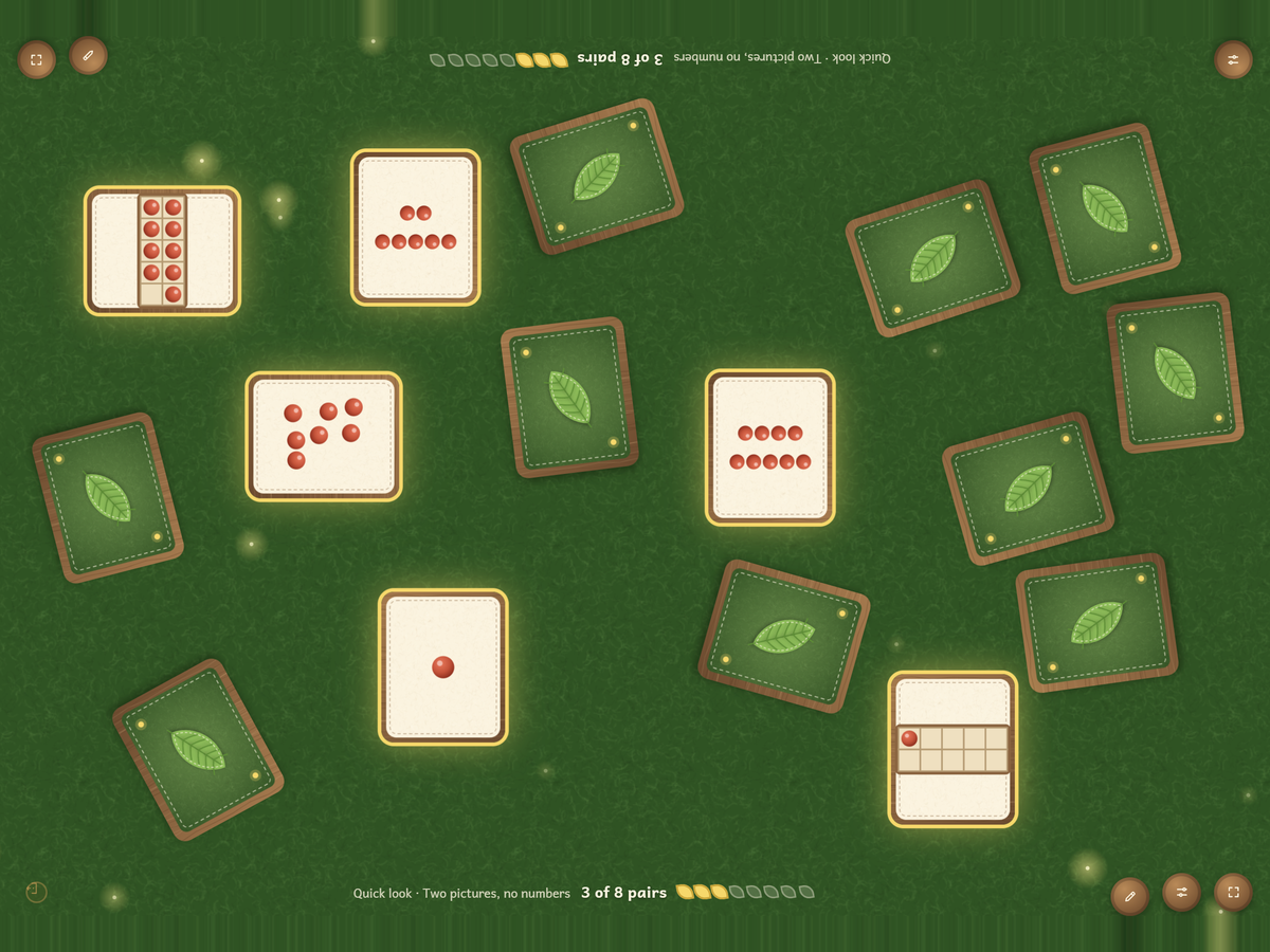 Match: Math on the table